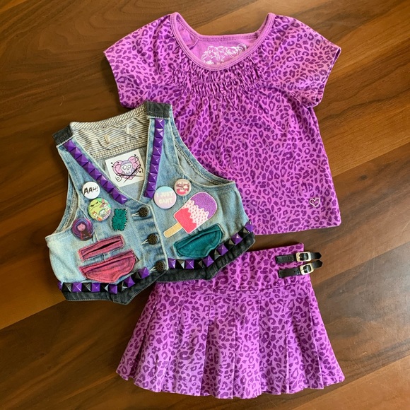 DIY Punk Vest “Ghoul Gang” 12-18 months 🖤💀💖🤘😎 - Picture 11 of 13